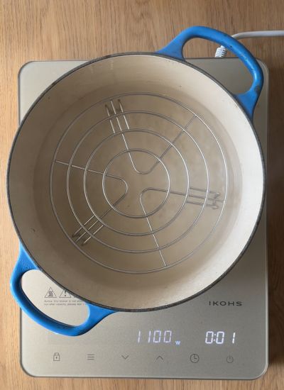 calentar agua olla