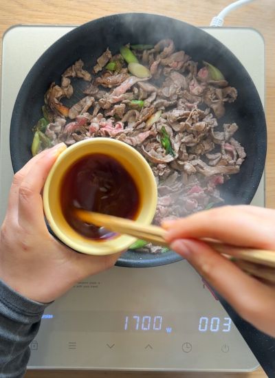 añadir salsa niku udon