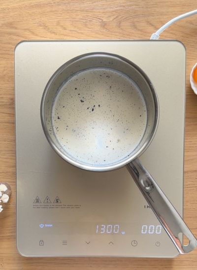 calentar leche torrijas