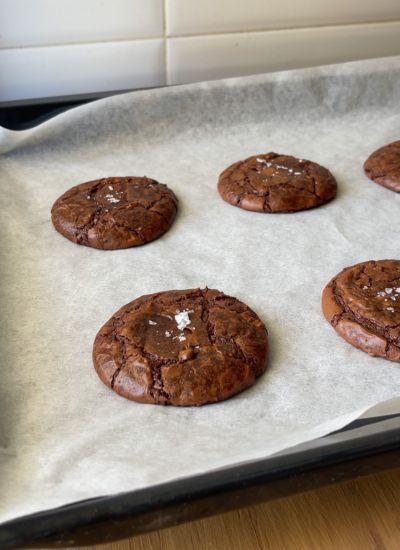 cookies brownie al horno