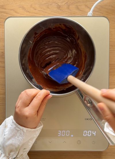 fundir chocolate cookies brownie