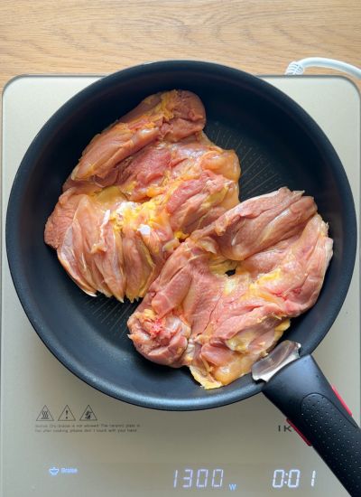 contramuslo de pollo plancha