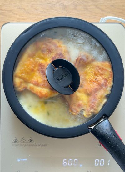 tapar arroz con pollo cocción