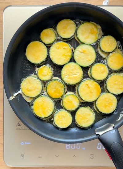 calabacin rebozado a la sartén