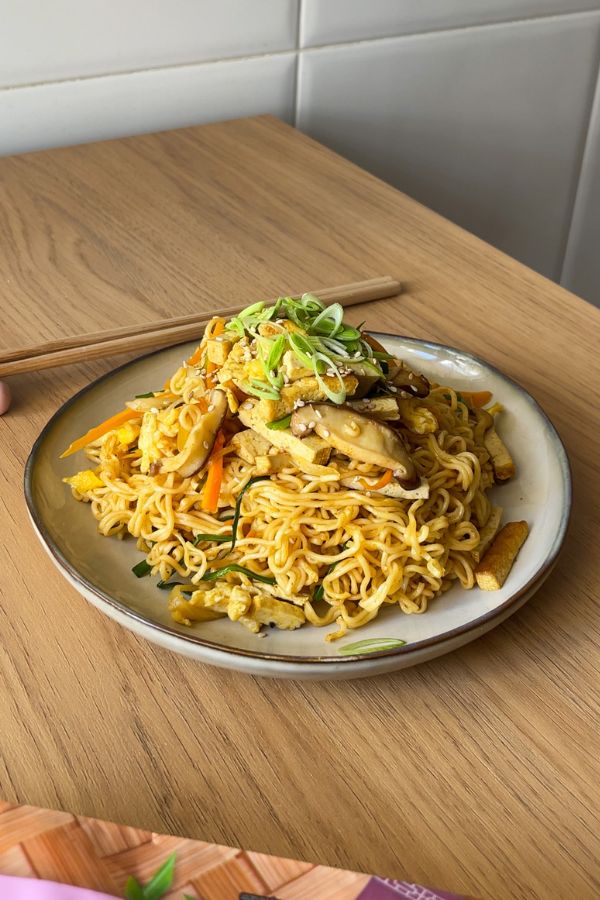 Fideos Asiáticos en menos de 20 Minutos