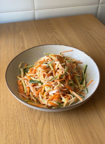 ensalada de surimi pepino y zanahoria