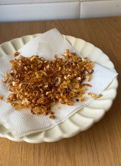 puerro frito