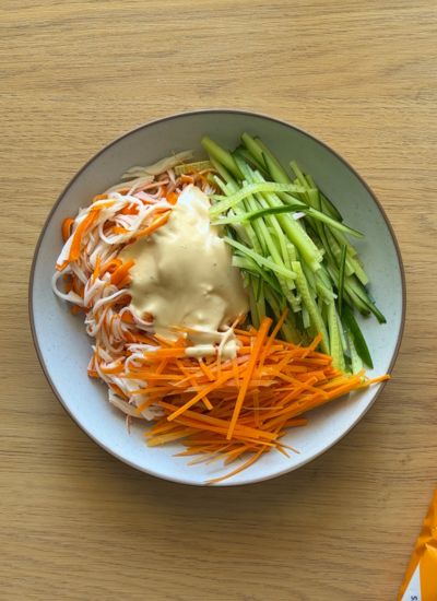 surimi pepino y zanahoria