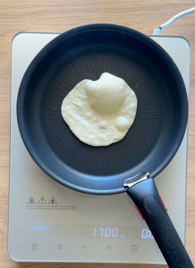 burbuja tortilla calentar