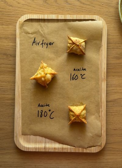 comparacion rangoon frito vs airfryer