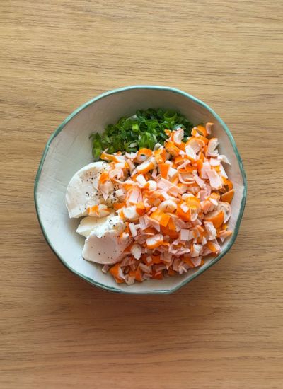 surimi y queso crema