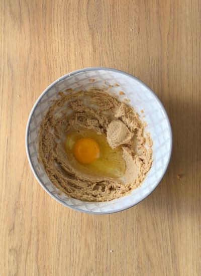 añadir huevo a galletas