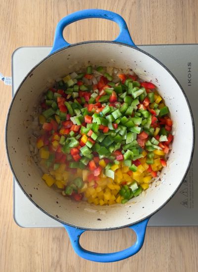 saltear verduras chili