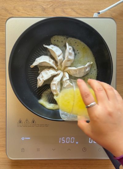 gyozas plancha