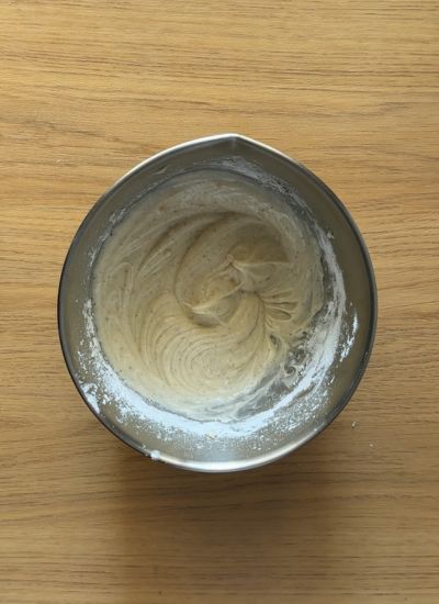 queso crema y mantequilla batidos
