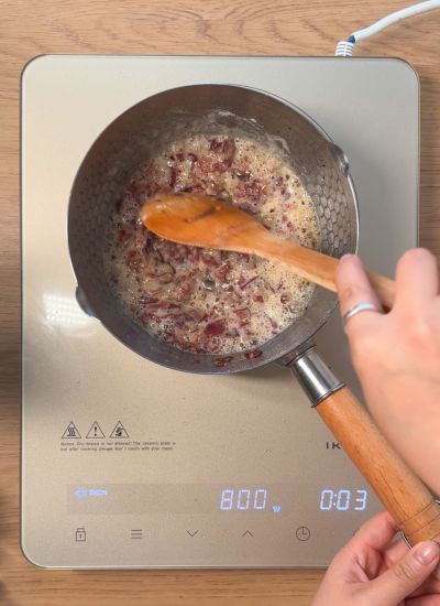 saltear jamon en mantequilla