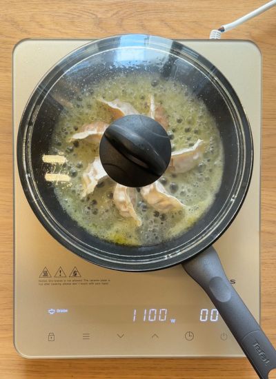 tapar gyozas plancha