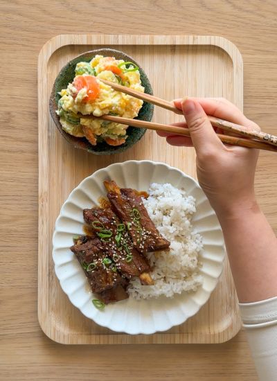 acompañamiento de ensalada de patata japonesa