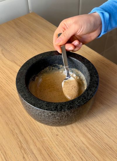 salsa con semillas de sesamo