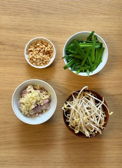 ingredientes para pad thai