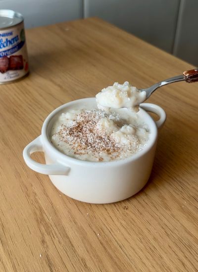 arroz con leche de coco racion