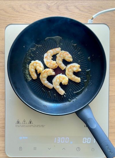 cocinar langostinos para tortilla