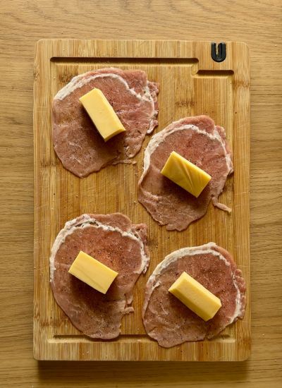 queso en lomo de cerdo