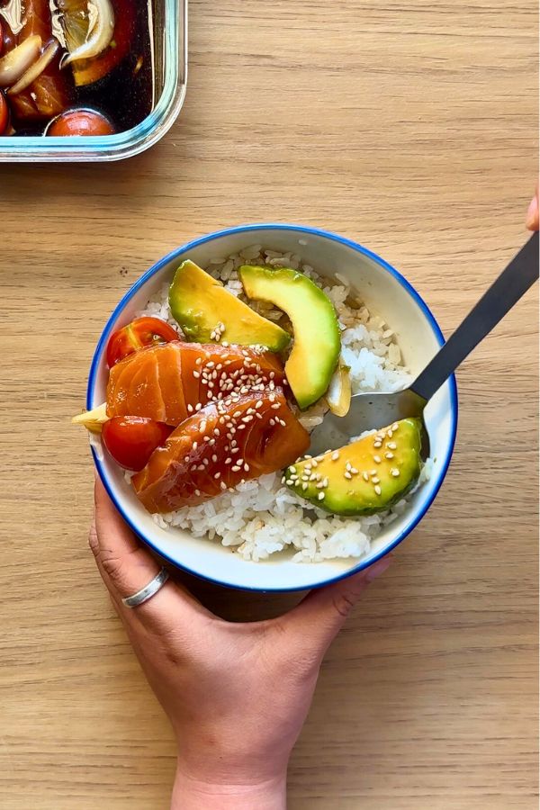 Aguacate Marinado en Salsa de Soja