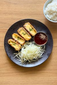 receta tonaktsu relleno de queso