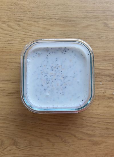 pudding chia antes de refrigerar