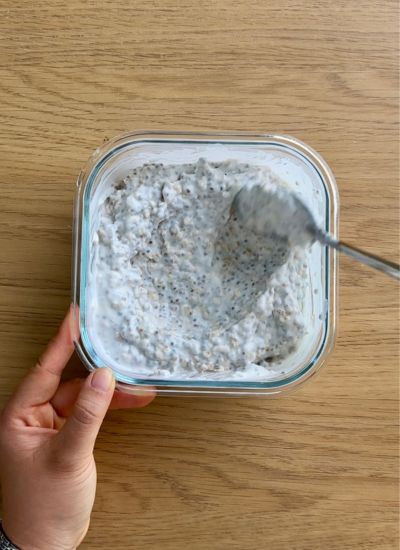 pudding chia tras reposo nevera