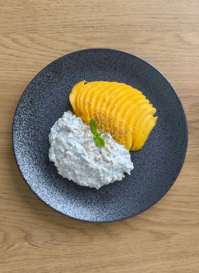 pudding de chia con mango