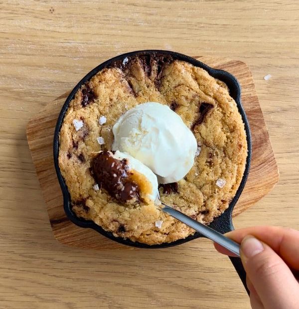 receta cookie chocolate a la sarten