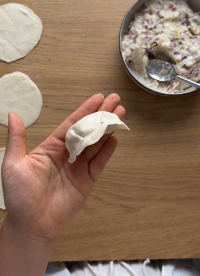 gyoza hecha a mano