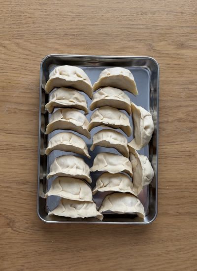 gyozas de bechamel de jamon