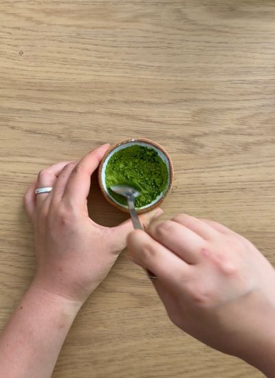 mezcla de matcha