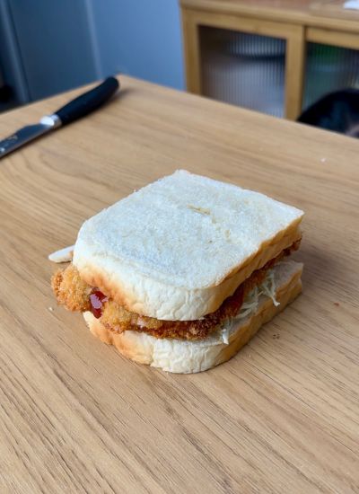 montar katsu sando pan