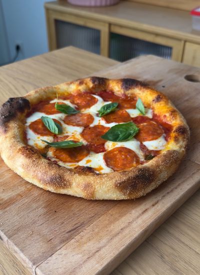 pizza larga fermentacion en casa