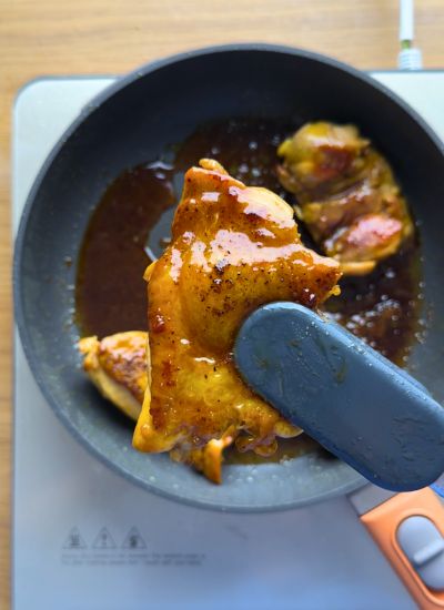 usar salsa teriyaki en pollo
