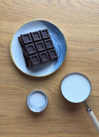 ingredientes para chocolate caliente