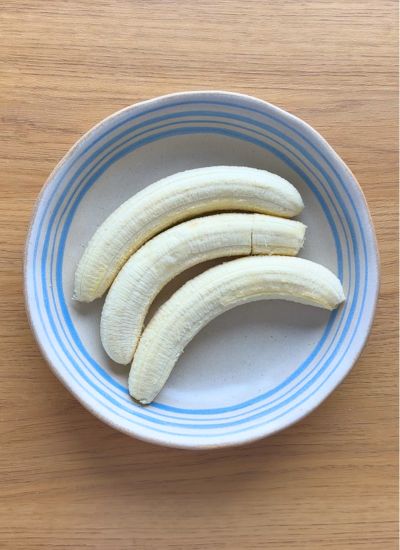 platanos pelados para banana bread