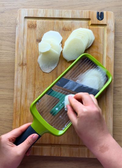 cortar patatas mandolina