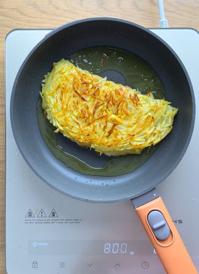 pancake de patata coreano crujiente cocinar
