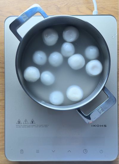bolas de arroz chinas hervidas