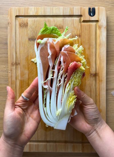 capas de jamon en col china