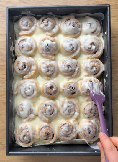 mini rollitos de canela receta lista