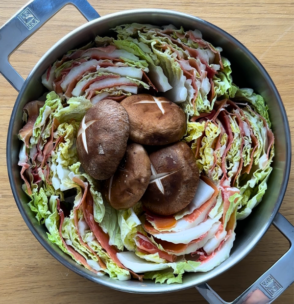 receta de mil hojas de col y carne