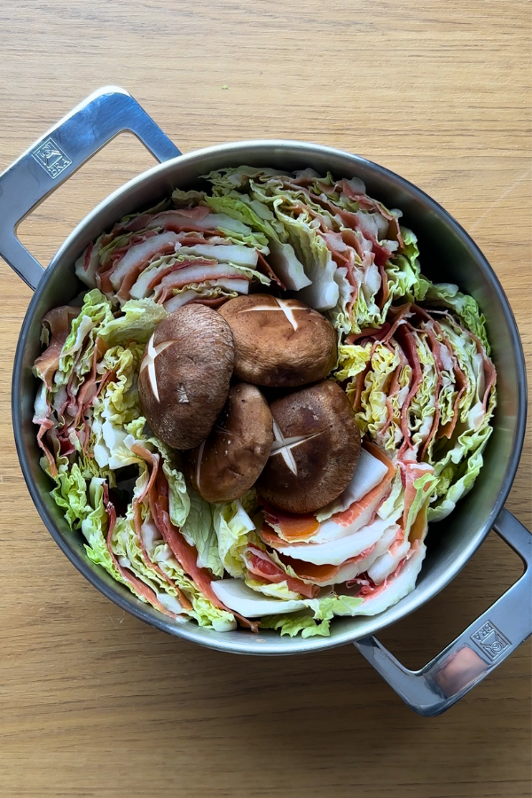 Mille-Feuille Nabe (Col China en Capas al estilo Japonés)
