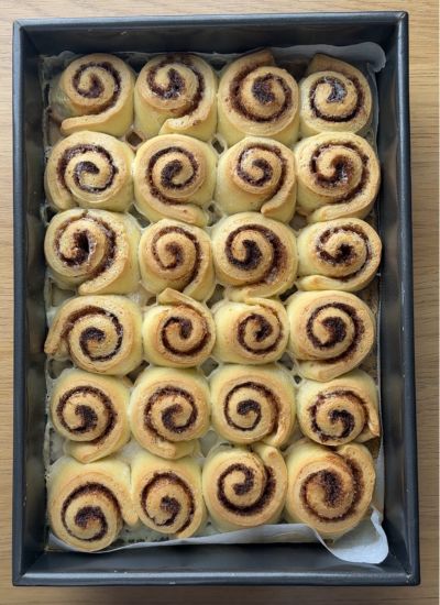 rollitos de canela horneados
