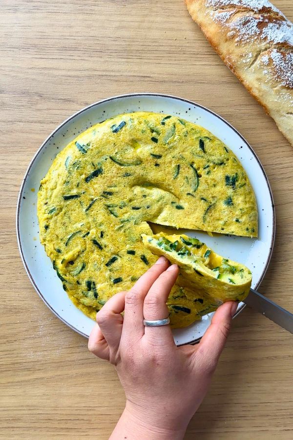 Tortilla de Calabacín Fácil y Jugosa